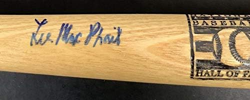 Lee MacPhail Aláírt Baseball Mini-Bat HOF Logó 16 Autogramot Bajnok TÁRSASÁGGAL 1 - Dedikált MLB Denevérek