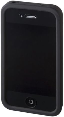 A SANWA Ellátási PDA-iPhone 66BK Szilikon tok iPhone 4, Fekete