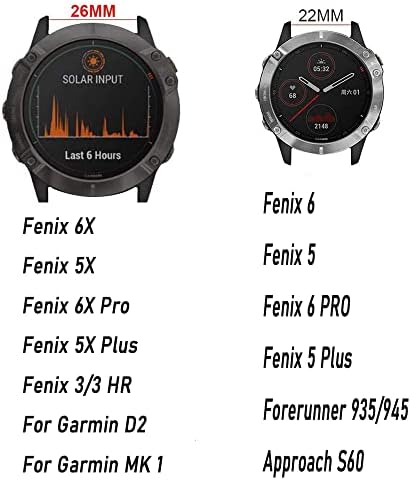 Watchband a Garmin Fenix 6 6X Pro 5 5X Plusz 3HR Zenekar Megközelítés S60 S62 3 PULZUSMÉRŐ Óra gyorskioldó Easyfit csuklópánt