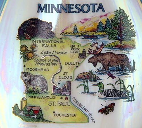 Minnesota Állam Térkép Gyöngy, Szuvenír Gyűjthető Kanál Többi agc