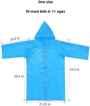 Esőkabát Családi Csomag,Esőkabát Felnőttek számára, illetve a gyerekek [2 Csomag] Sürgősségi Köpeny kapucnis Hosszú Eső Kabát