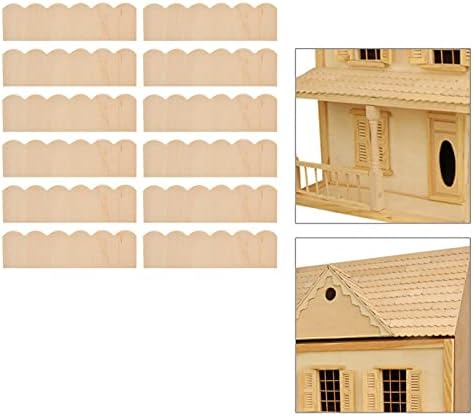 DOACT 12db 1:12 Babaház Fa Zsindely Miniatűr Tető, Cserép, Dekoráció Kiegészítők Dollhouses