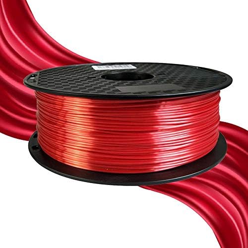 Piros selyem PLA Végtelen 1.75 mm-es 3D-s Nyomtató Végtelen 1KG 2.2 KG Spool 3D-s Nyomtatási Anyagok Fényes, Selymes PLA