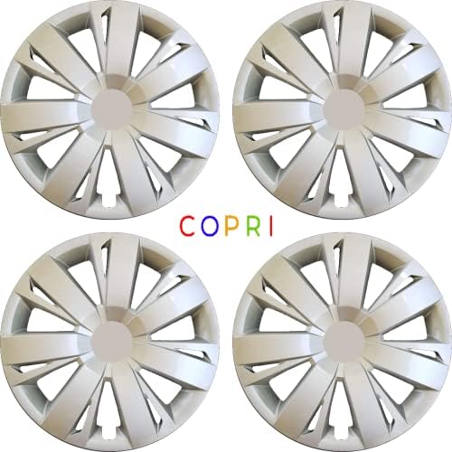 Copri Készlet 4 Kerék Fedezze 15 Coll Ezüst Dísztárcsa Snap-On Illik Peugeot