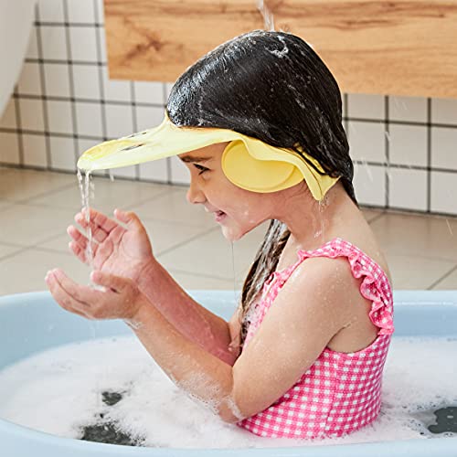 Babaváró Cap Sampon Napellenző Pajzs kalap Gyerekek Fürdés hajmosás Rinser Megakadályozza a Víz Zubog az Arcot Védő Kisgyermek