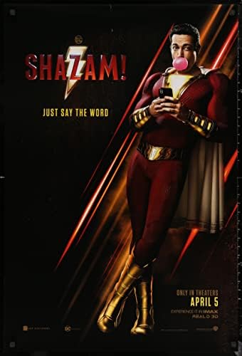 SHAZAM! - 27x40 D/S Eredeti Film Poszter Egy Lapra 2019 DC Zachary Levi
