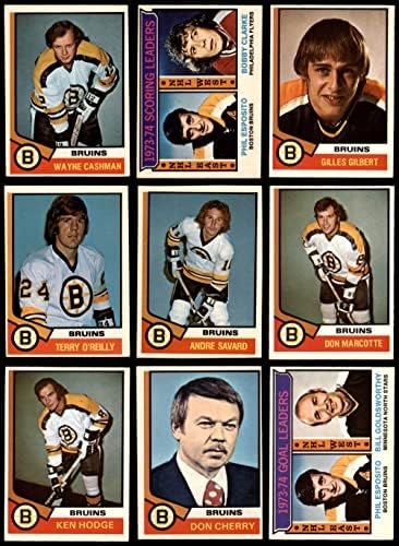 1974-75 O-Pee-Chee Boston Bruins Közelében Csapat készen áll a Boston Bruins (Set) EX Bruins
