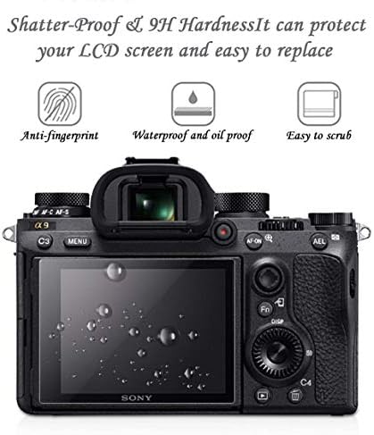 BLACKDOGE DRADUO LCD Képernyő Védő Edzett Üveg Kompatibilis Canon EOS 1300D 1200D Lázadó T7 T6 Csók X80 X70 (3 darab)