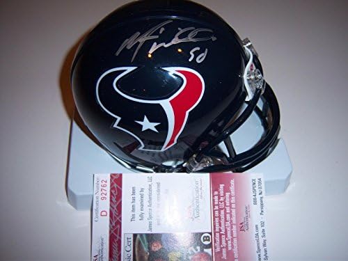 Mario Williams Texans Szövetség/coa Aláírt Mini Sisak - Dedikált NFL Mini Sisak
