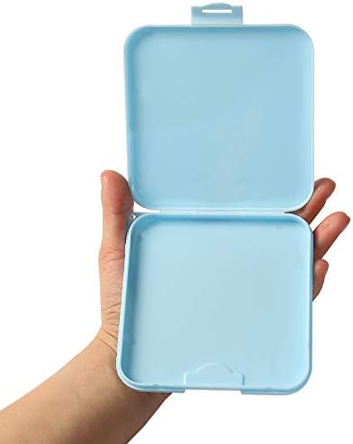 NERANENA Hajtogatott Tálca Műanyagból Készült, Carry-On Zseb Mérete 4.3 Hüvelyk (Kék)