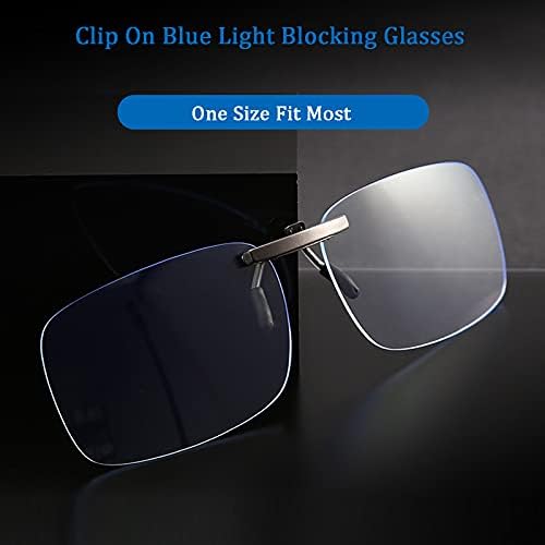 FF FRAZALA Klip Kék Fény Blokkoló Szemüveg, Anti-Blue Ray Szemüveg, dioptriás Szemüveg Lencse UV400 a Szem Védelme