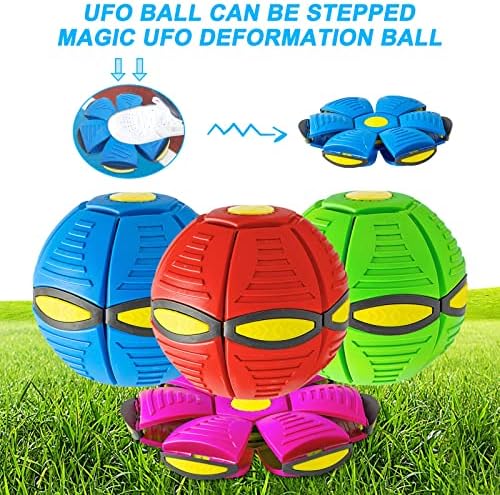 YXM Kisállat Játék，Repülő Csészealj Ball Kutyáknak, Magic Ball Játék, Hordozható Repülő Csészealj Játékok Stomp Magic Ball