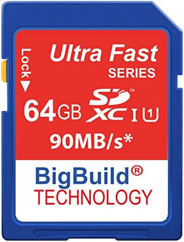 BigBuild Technológia 64 gb-os Ultra Gyors 90MB/s SDXC Memóriakártya Nikon Coolpix P900 Kamera