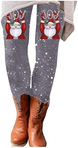 Shusuen Női Karácsonyi Fleece Bélelt Bázis Termikus Pants Ellenálló Legging Termikus Téli Túrázás Futó Nadrág