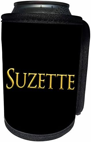 3dRose Suzette mainstream lány baba neve az USA-ban. Sárga. - Lehet Hűvösebb Üveg Wrap (cc_356425_1)