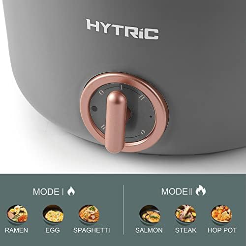 Hytric Elektromos Hot-Pot, 2.5 L, Hordozható Elektromos Serpenyőben Nonstick Bevonat, Dual Power Control többfunkciós Elektromos