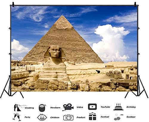 CSFOTO 5x3ft Egyiptom Hátteret Egyiptomi Piramis Hátteret Fotózás Egyiptomi Utazás Témájú Bulit Fiú Szülinapi Dekoráció Egyiptomi