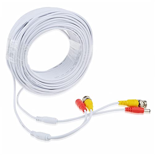 SLLEA szerelvény 25 Fehér BNC Video Hatalom Wire Kábel Csere Kamera Kábel 720P, 1080P 960H STB