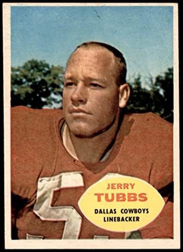 1960 Topps 38 Jerry Tubbs Dallas Cowboys (Foci Kártya) VG/EX Cowboyok Oklahoma