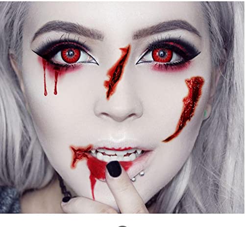 Halloween Heg Tetoválás Matrica Vízálló Horror Seb Buli Smink Arc Matrica Sseries(10photos)